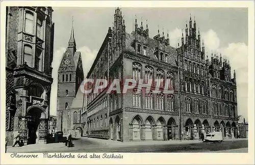 Cartes postales moderne Hannover Marktkirche und altes Rathaus