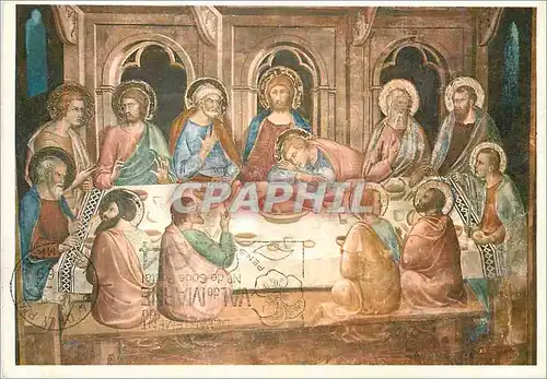 Cartes postales moderne Barna o Berna da Siena - L'ultima Cena