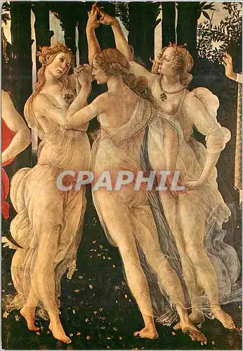 Moderne Karte Firenze Galleria Uffizi - Particolare della Primavera