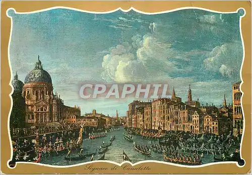 Cartes postales moderne Seguace il Canaletto Venezia - Regate in Canal Grande