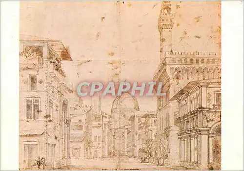 Cartes postales moderne Firenze Galleria Uffizi - Piazza della Signoria
