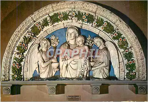 Moderne Karte Firenze Museo Nazionale - Luca della Robbia - Madonna e angioli monument