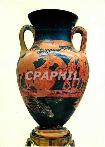 Cartes postales moderne Paestum - Anfora del pittore Nikoxenos - Amazzoni che si armano