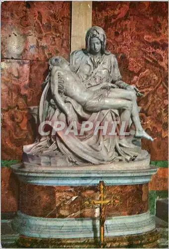 Moderne Karte Roma Basilica S. Pietro - La Pieta di Michelangelo monument