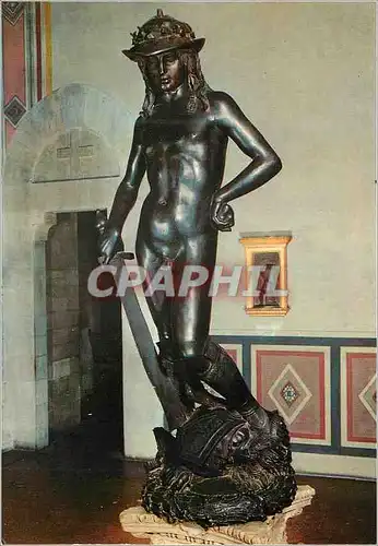 Moderne Karte Firenze Museo Nazionale - Donatello in bronzo sculpture