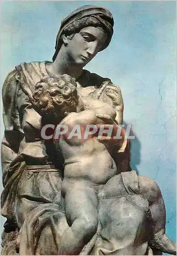 Cartes postales moderne Firenze Cappelle Medicee Michelangelo - La Vergine col Bambino