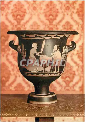 Cartes postales moderne Museo Mandralisca - Cefalu - Cratere con scena del venditore di tonno