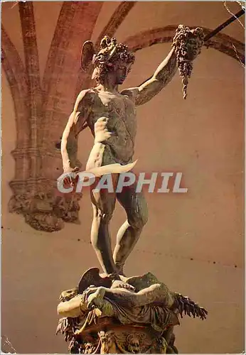 Cartes postales moderne Firenze Loggia della Signoria - Il perseo monument