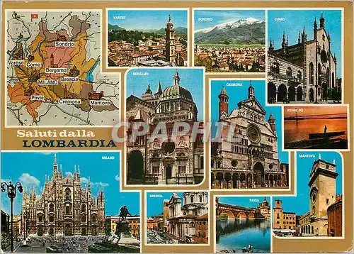 Cartes postales moderne Saluti dalla Lombardia