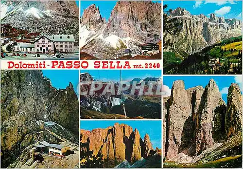 Cartes postales moderne Veneto Dolomiti - Passo Sella panorama