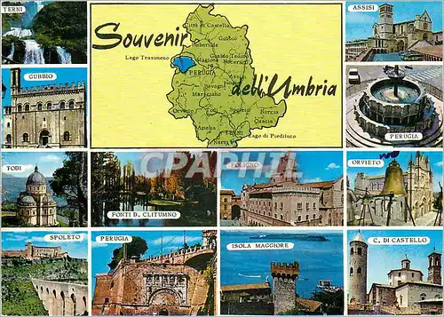 Cartes postales moderne Umbria panorama