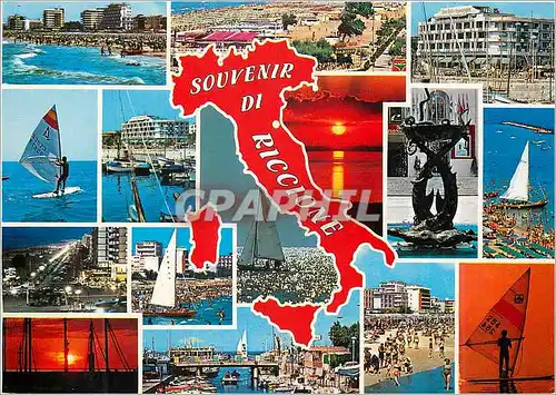 Cartes postales moderne Riccione panorama Rimini
