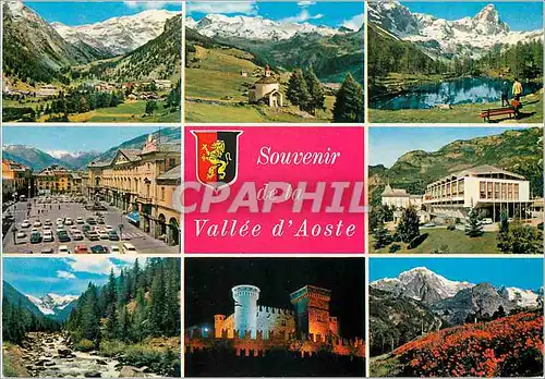 Cartes postales moderne Vallee D'Aoste panorama