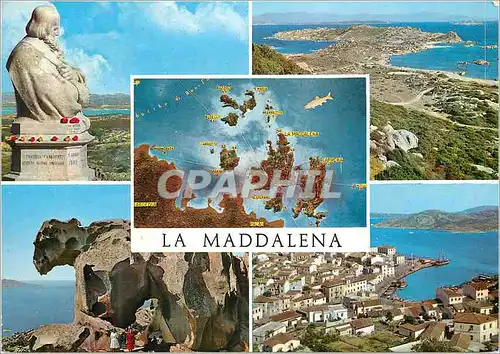 Moderne Karte La Maddalena Olbia