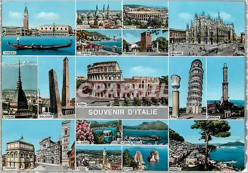 Cartes postales moderne Souvenir D'Italie Panorama