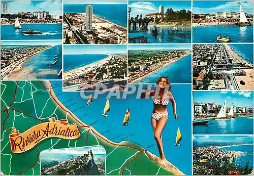 Cartes postales moderne Riviera Adriatica Italia
