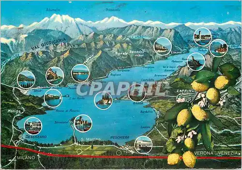 Cartes postales moderne Lago di Garda Italia