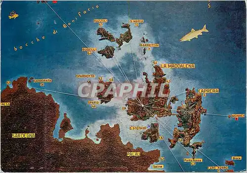 Cartes postales moderne Arcipelago La Maddalena Olbia