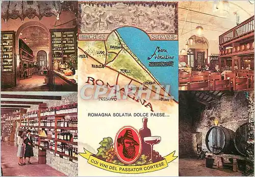 Moderne Karte Emilia Romagna - Romagna dei Vini