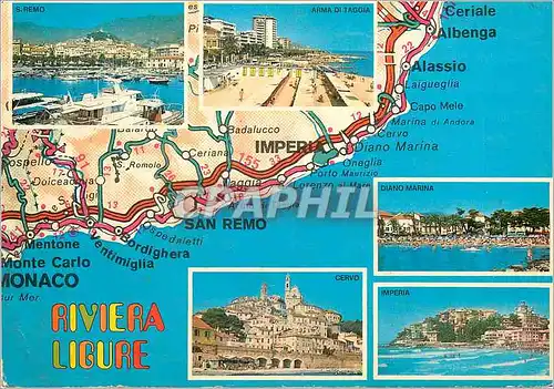 Cartes postales moderne Riviera Ligure Panorama