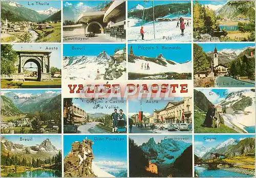 Cartes postales moderne Vallee D'Aoste panorama