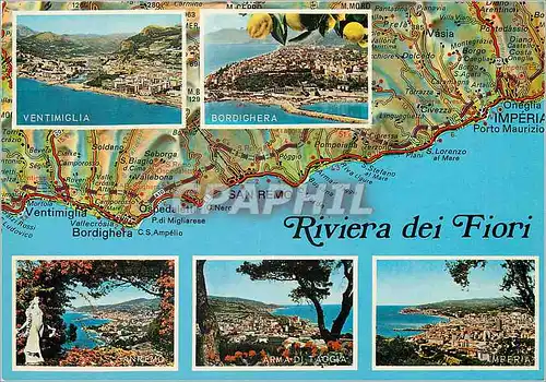 Cartes postales moderne Riviera dei Fiori Liguria