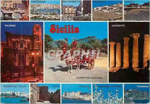 Cartes postales moderne Sicilia Panorama