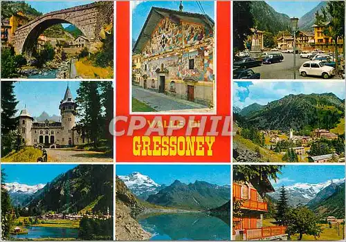 Cartes postales moderne Aosta Valle del Lys-Gressoney Panorama