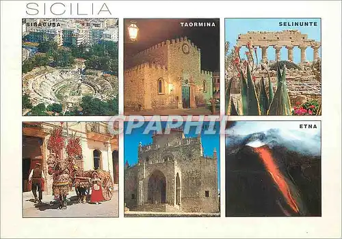Cartes postales moderne Sicilia Panorama