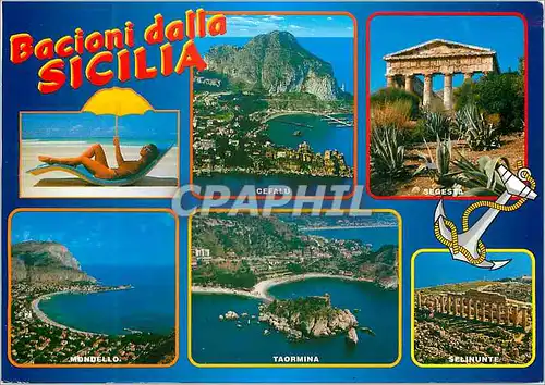 Cartes postales moderne Sicilia Panorama