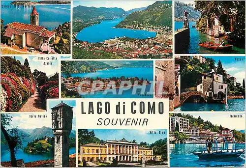 Cartes postales moderne Lago di Como Italia panorama