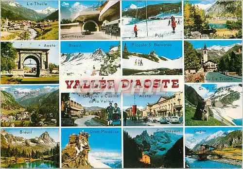 Cartes postales moderne Vallee D'Aoste Panorama