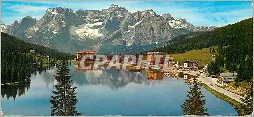 Moderne Karte Dolomiti Lago di Misurina Venezia