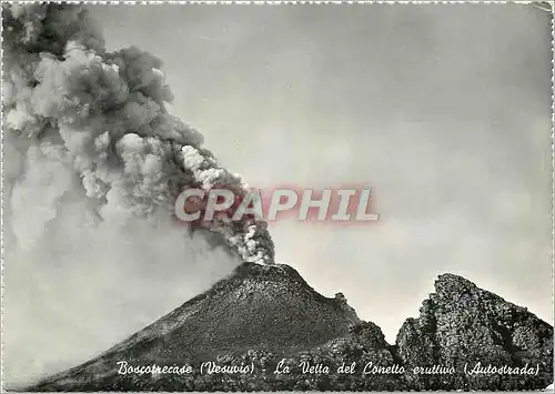 Moderne Karte Boscotrecase Vesuvio Napoli - La Vetta del Conetto eruttivo