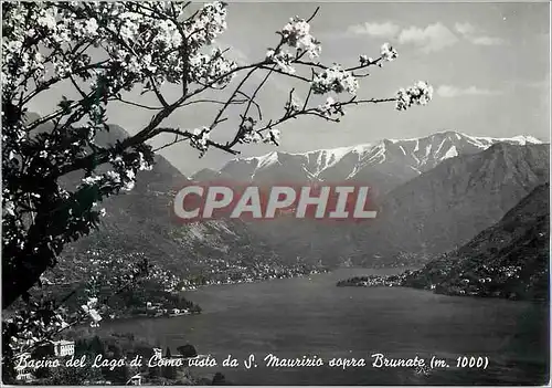 Cartes postales moderne Bacino del Lago di Como da S. Maurizio Brunate