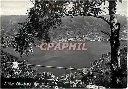 Cartes postales moderne Lago di Como da S. Maurizio Brunate