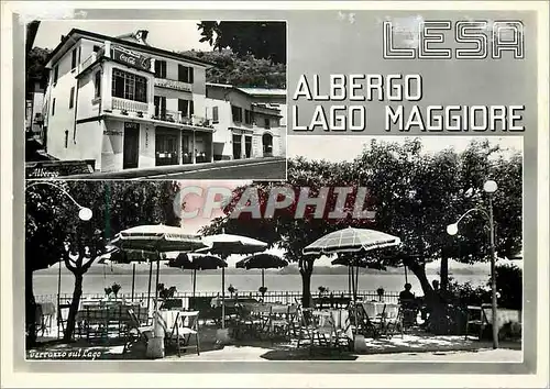 Cartes postales moderne Lesa Novara - Albergo Lago Maggiore