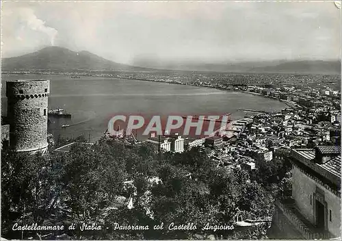 Moderne Karte Castellammare di Stabia - Panorama Castello Angioino