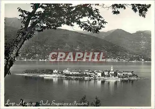 Moderne Karte Lago Maggiore - Isola Superiore e Pescatori