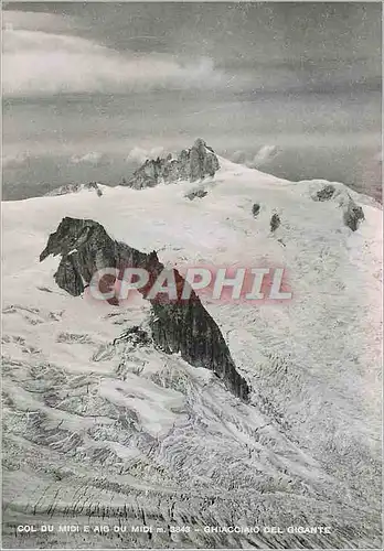 Moderne Karte Col e Aig du Midi - Ghiacoiaio del Gigante Torino