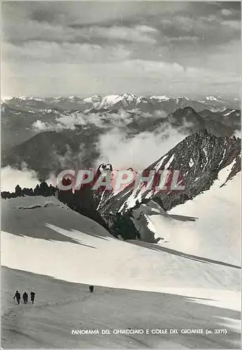 Cartes postales moderne Ghiaciaio e Colle del Gigante panorama - Torino