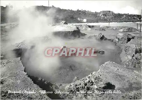 Cartes postales moderne Pozzuoli Napoli - Vulcano Solfatara-Cratere e magma che bolle