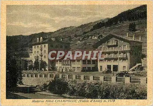 Moderne Karte Moderne Hotel Champoluc Valle d'Aoste