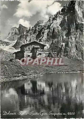 Moderne Karte Dolomiti Rolle Baita Giov.Segantini