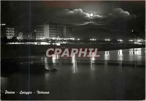 Cartes postales moderne Pesaro Spiaggia Notturno Bateau de peche