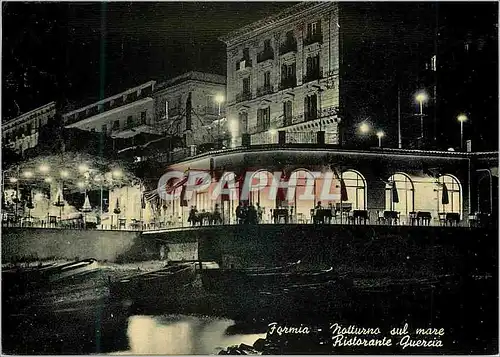 Cartes postales moderne Formia Latina - Restaurant Quercia - The sea by night