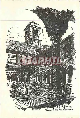 Cartes postales moderne Abbazia di S.Maria di Piona Lecco - Il Chiostro