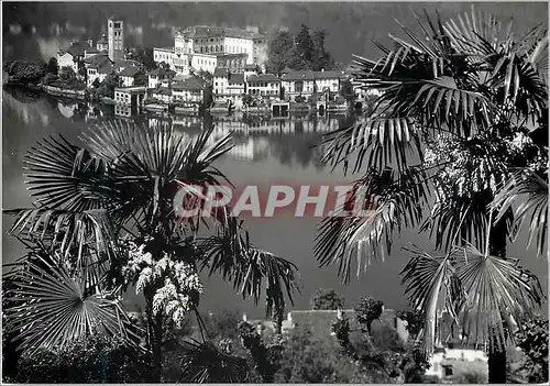 Moderne Karte Lago d'Orta - Isola S.Giulio