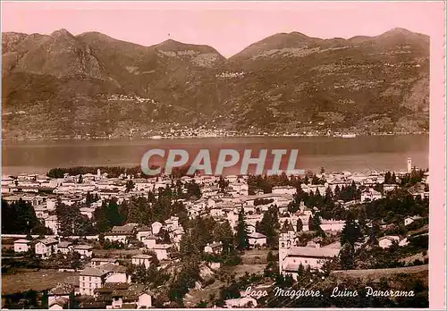 Moderne Karte Lago Maggiore - Luino Panorama