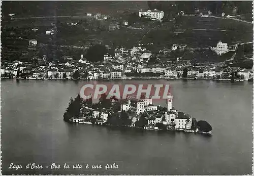 Cartes postales moderne Lago d'Orta - Ove la vita e una fiaba